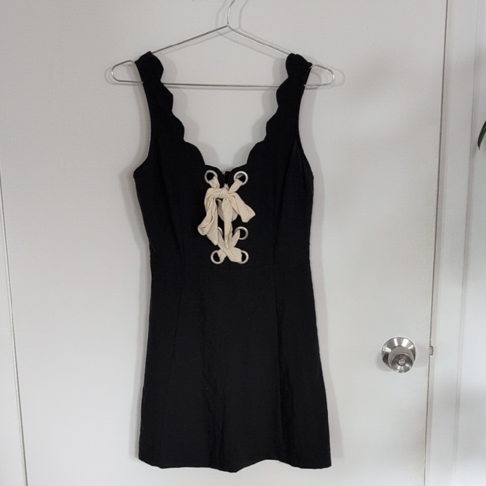 Black Linen Summer Dress